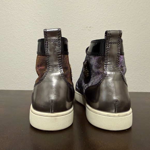 Christian Louboutin Leopard Print High-Top Sneakers - Picture 7 of 9